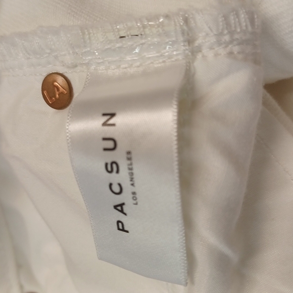 NEW Pacsun White Mom Jean High Rise SZ 4/26 Distressed Cropped Ankle Tapered - Picture 14 of 16